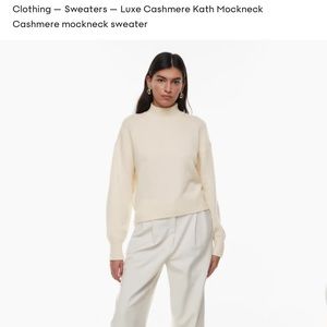 Aritzia Babaton 100% Cashmere Sweater
LUXE CASHMERE KATH MOCKNECK